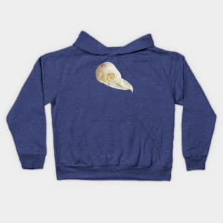 Side view of a Barn Owl skull Kids Hoodie